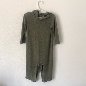 Forest green hooded body suit from target